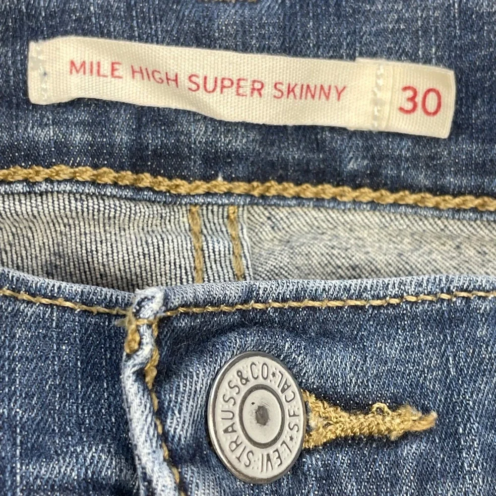 Levi's Blue Mile High Super Skinny Jeans Women 30